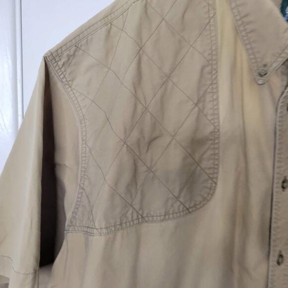 Men's Vintage Cabela's Khaki Fishing Hunting Button Up 4XL - Picture 4 of 4